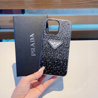 PRADA 携帯 新作 通販＆送料込 iphone14-iphone16promax 携帯 ケース 手帳型カバー （スマートフォン）ip372