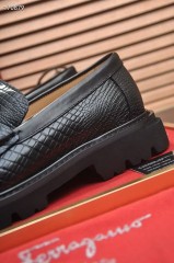 Ferragamo カジュアルシューズ 新作 本革 靴  通販＆送料込 男性用 fer003