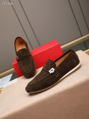 Ferragamo カジュアルシューズ 新作 本革 靴  通販＆送料込 男性用 fer008