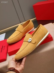 Ferragamo カジュアルシューズ 新作 本革 靴  通販＆送料込 男性用 fer009