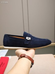 Ferragamo カジュアルシューズ 新作 本革 靴  通販＆送料込 男性用 fer006