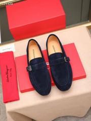 Ferragamo カジュアルシューズ 新作 本革 靴  通販＆送料込 男性用 fer006