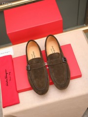 Ferragamo カジュアルシューズ 新作 本革 靴  通販＆送料込 男性用 fer008