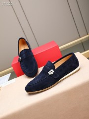 Ferragamo カジュアルシューズ 新作 本革 靴  通販＆送料込 男性用 fer006