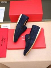 Ferragamo カジュアルシューズ 新作 本革 靴  通販＆送料込 男性用 fer006