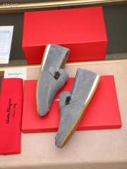 Ferragamo カジュアルシューズ 新作 本革 靴  通販＆送料込 男性用 fer007