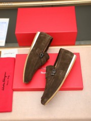 Ferragamo カジュアルシューズ 新作 本革 靴  通販＆送料込 男性用 fer008