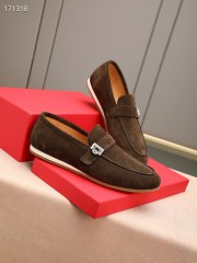 Ferragamo カジュアルシューズ 新作 本革 靴  通販＆送料込 男性用 fer008