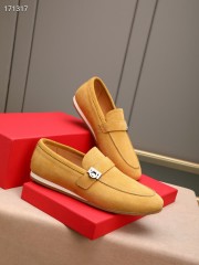 Ferragamo カジュアルシューズ 新作 本革 靴  通販＆送料込 男性用 fer009