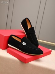 Ferragamo カジュアルシューズ 新作 本革 靴  通販＆送料込 男性用 fer010